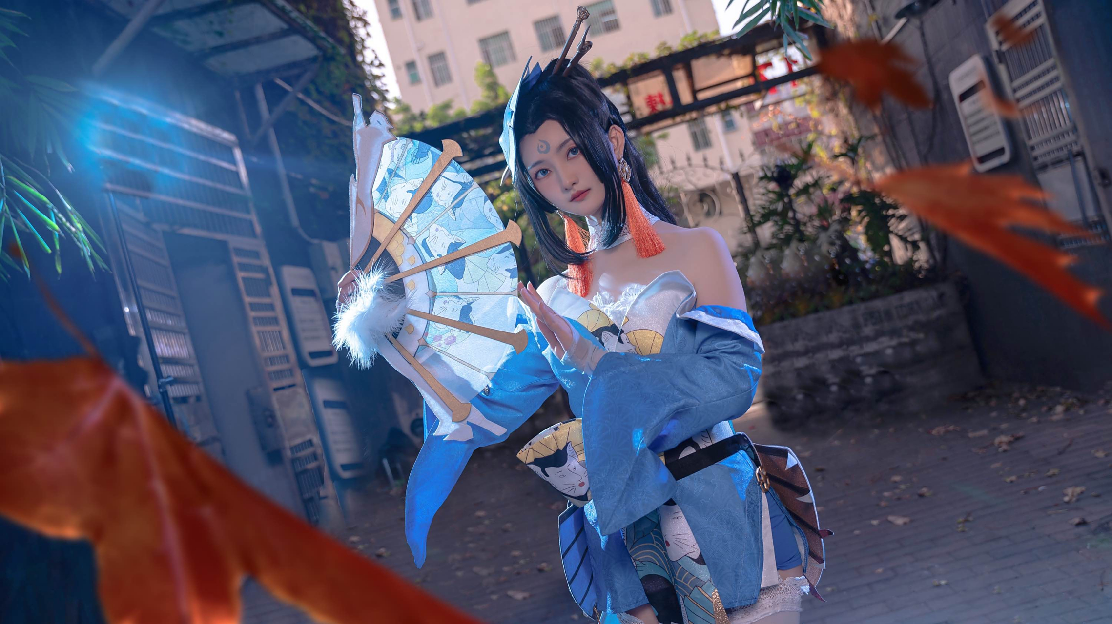 cos 不知火舞魅语 这个皮肤真的很好看,虽然玩的菜