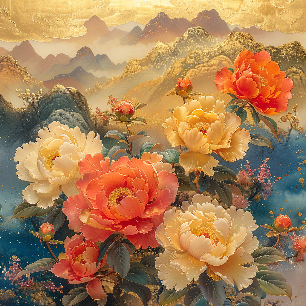牡丹盛放,花开富贵,国色天香