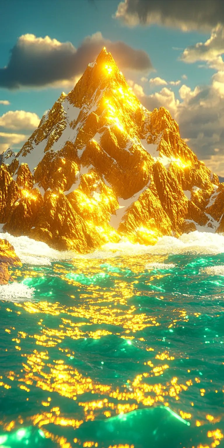 绿水金山,财运滚滚来