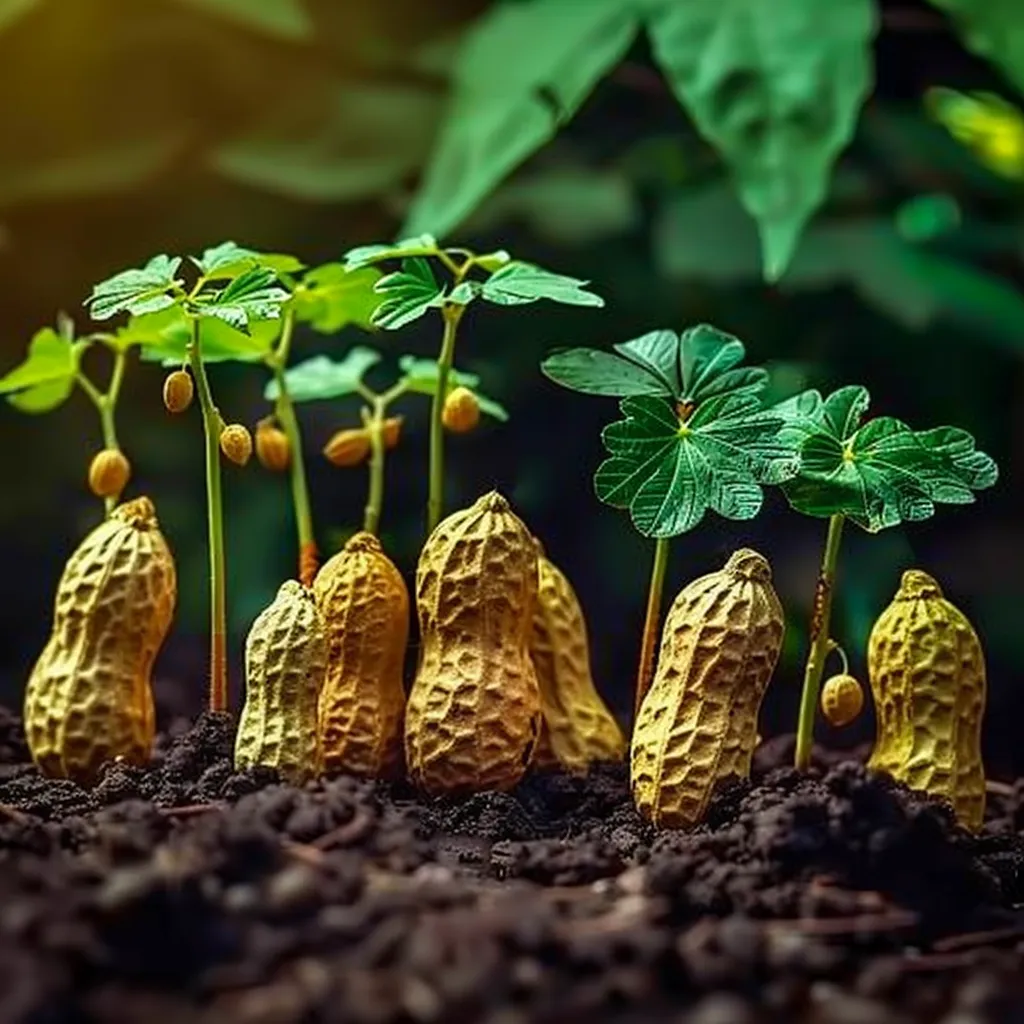 花生寓意家庭美,和气生财福无涯.