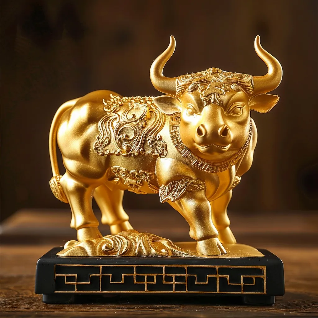 招财头像 | 金牛镇宅,财富守护神