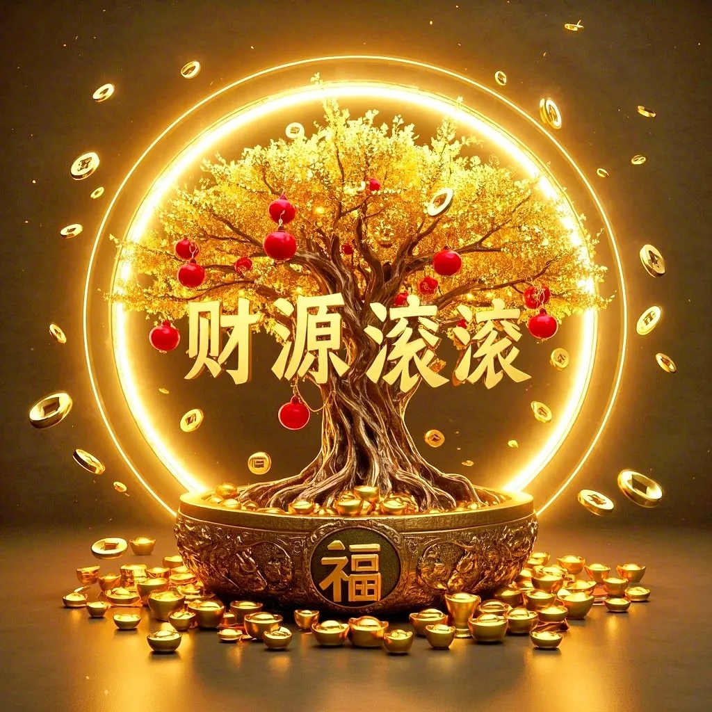 发财头像～送你一颗发财树,大财小财有拥有,正财偏财全到手
