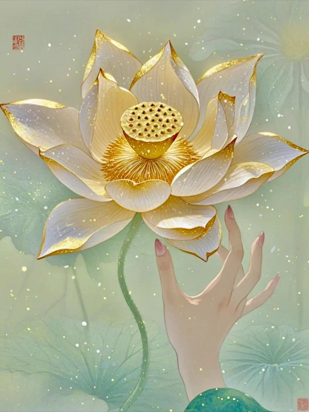 佛手莲花 好运莲莲 见者好运 诸事皆顺