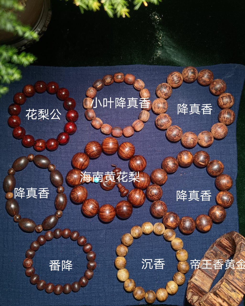 目前流行的各种文玩手串的参照图.#沉香# #降真香# #海南黄花梨