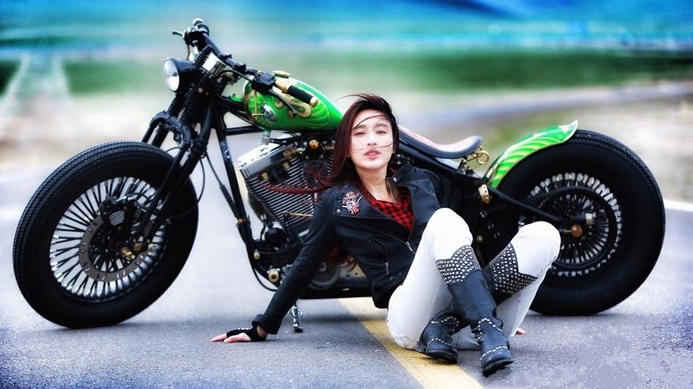 宝藏机车姐姐-张俪,让我们一起乘风破浪!#我眼中的秋天