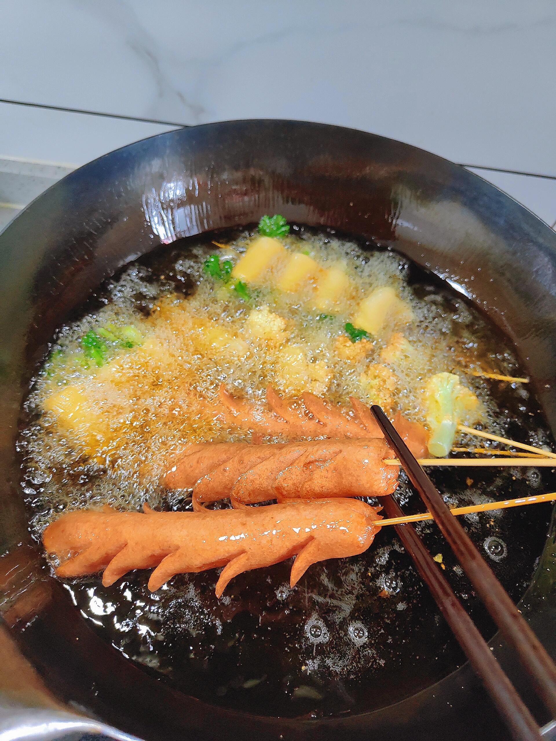 家庭版炸串,烧烤料一刷,香迷糊了!