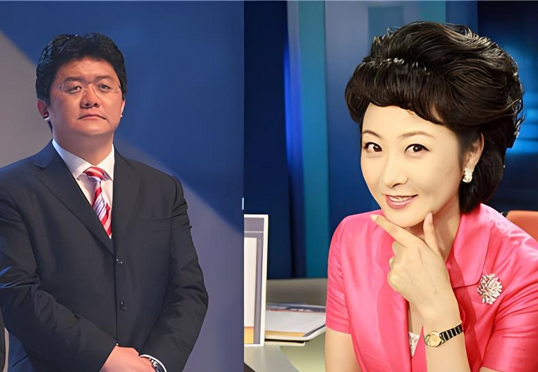 2007年,央视主持人张斌,正在直播奥运新闻发布会时,他的妻子突然冲