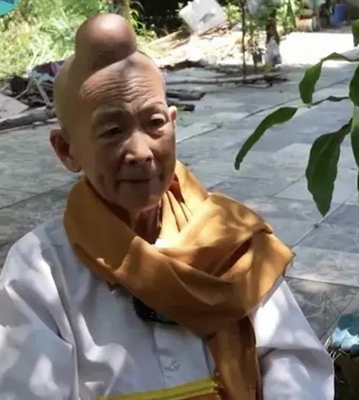 越南有个女子,一出生头顶就长了一个跟佛主一样的肉髻,一天,她联系