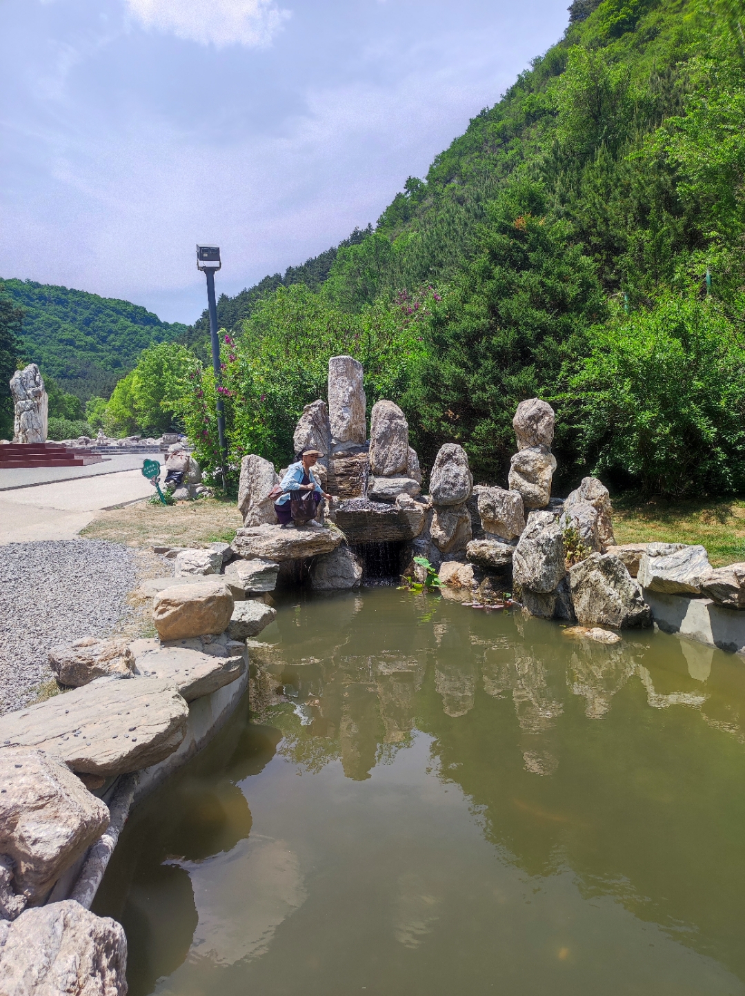 风景秀丽的华亭县森林公园米家沟 今天终于去了一趟正在修建的米家沟