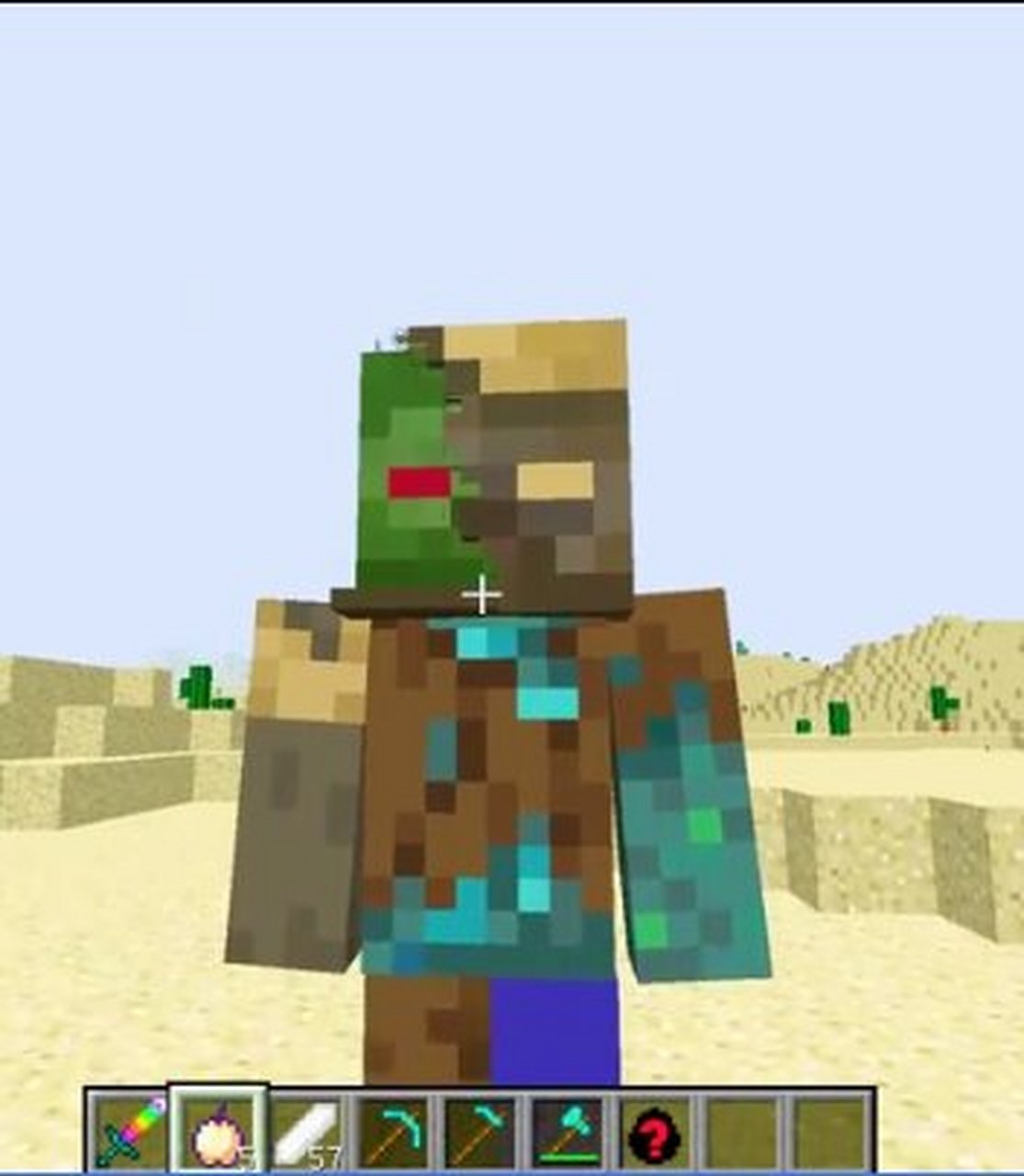 我的世界mc 尸壳,僵尸 ,溺尸 三大合体