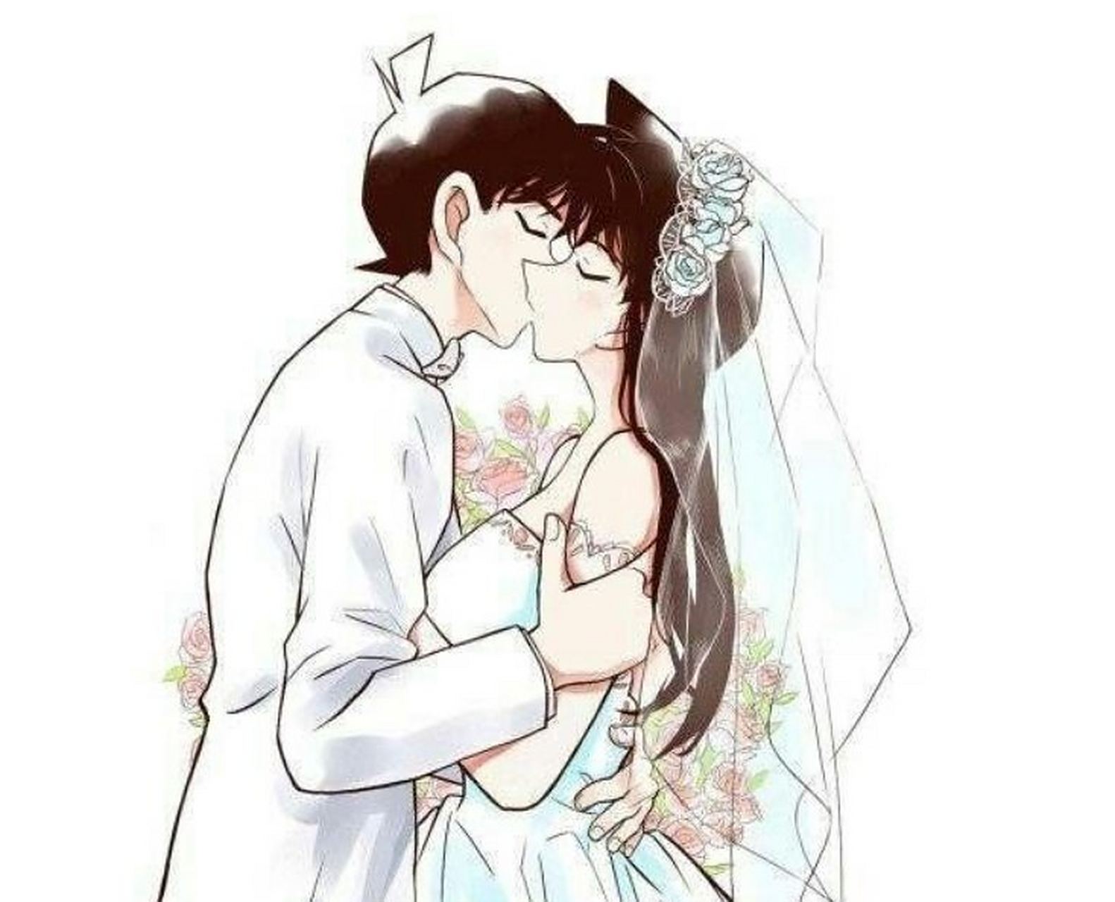 新兰的结婚照,请问你要吗[滑稽]