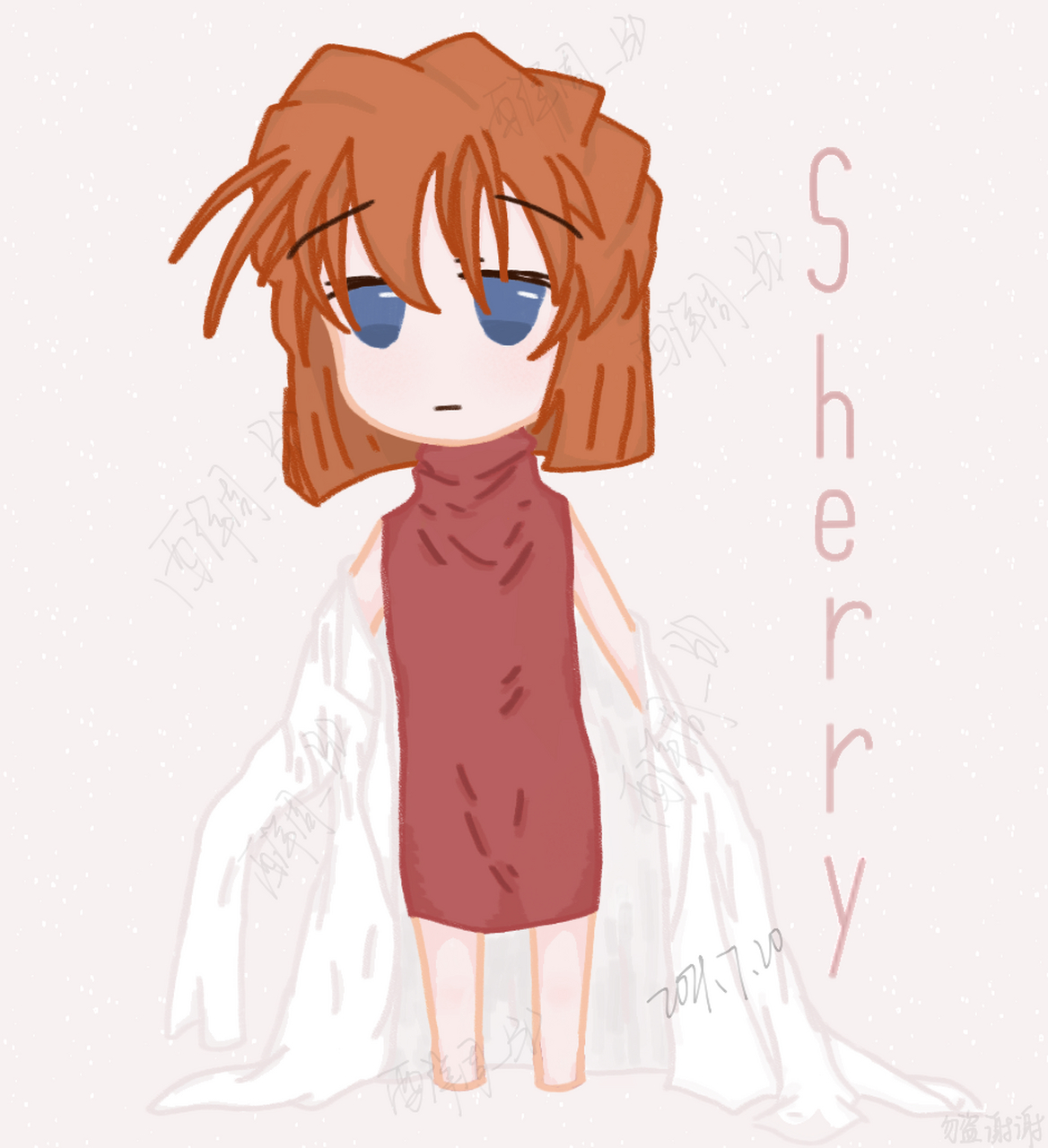 共2735 啊,sherry～ 琴酒教我的(不是 尝试用这种?的画风(?