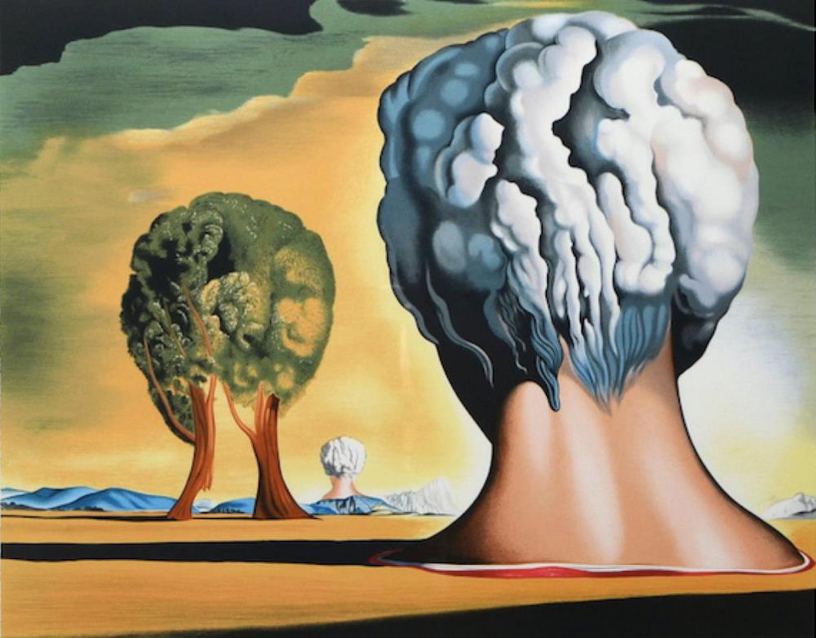 超现实主义--达利#布面油画# #审美积累# #核污染#  构图:均衡 颜色