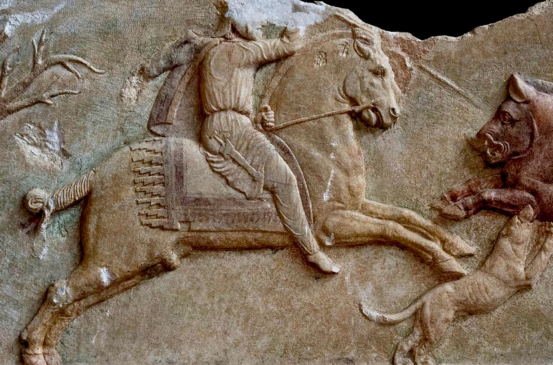 特洛伊博物館   彩绘浮雕石棺