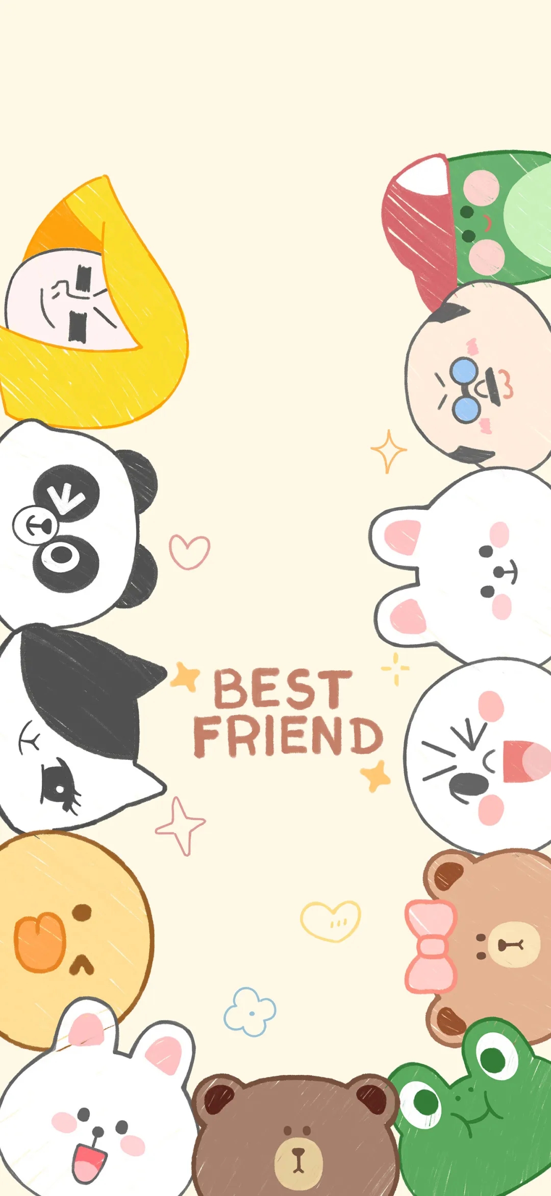 可爱动漫锁屏壁纸,拿图说一声