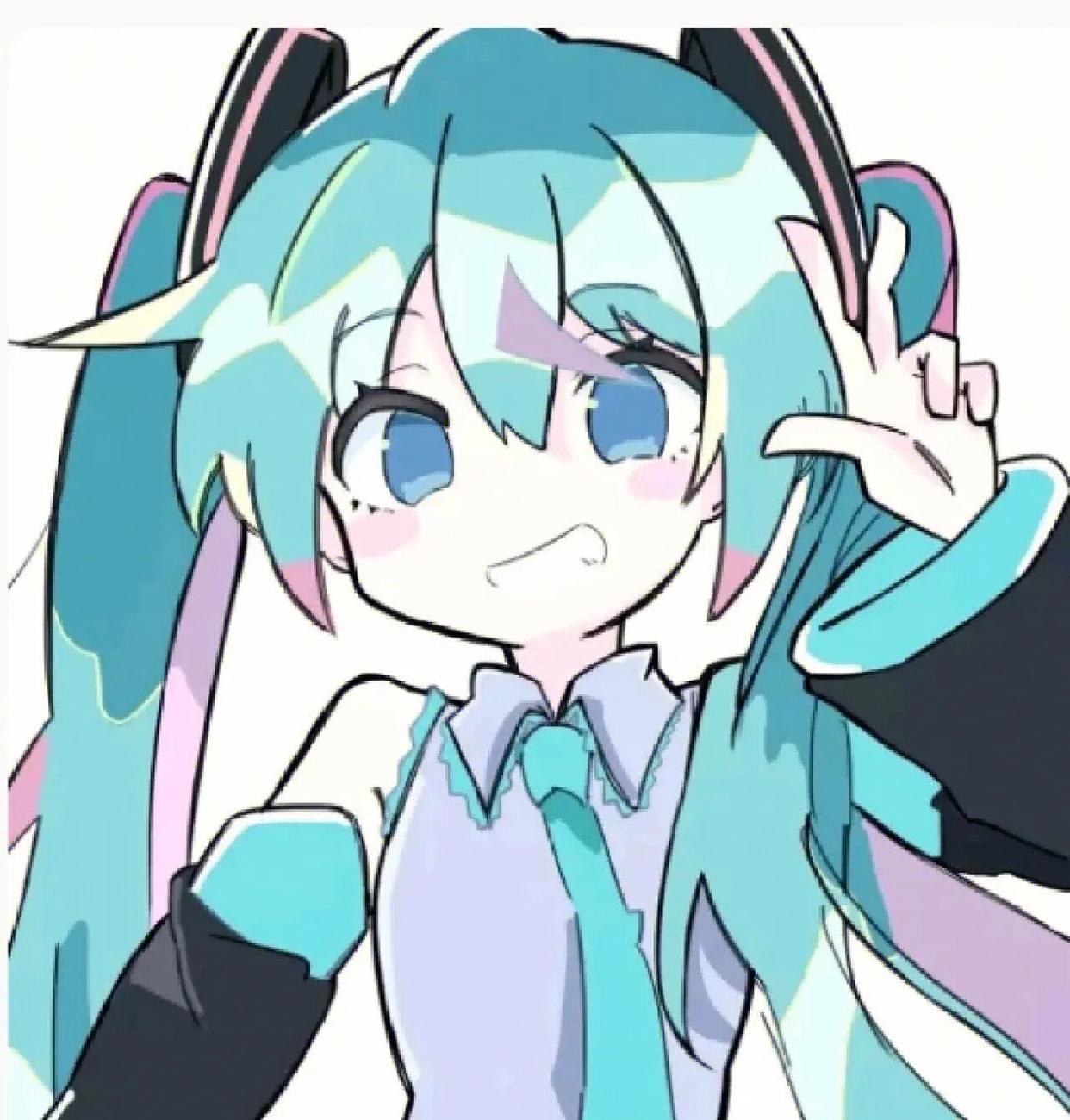 初音未来miku头像  生活不论好与坏