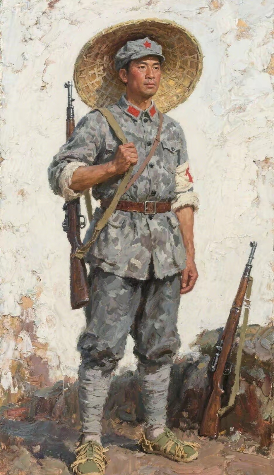 油画中国工农红军