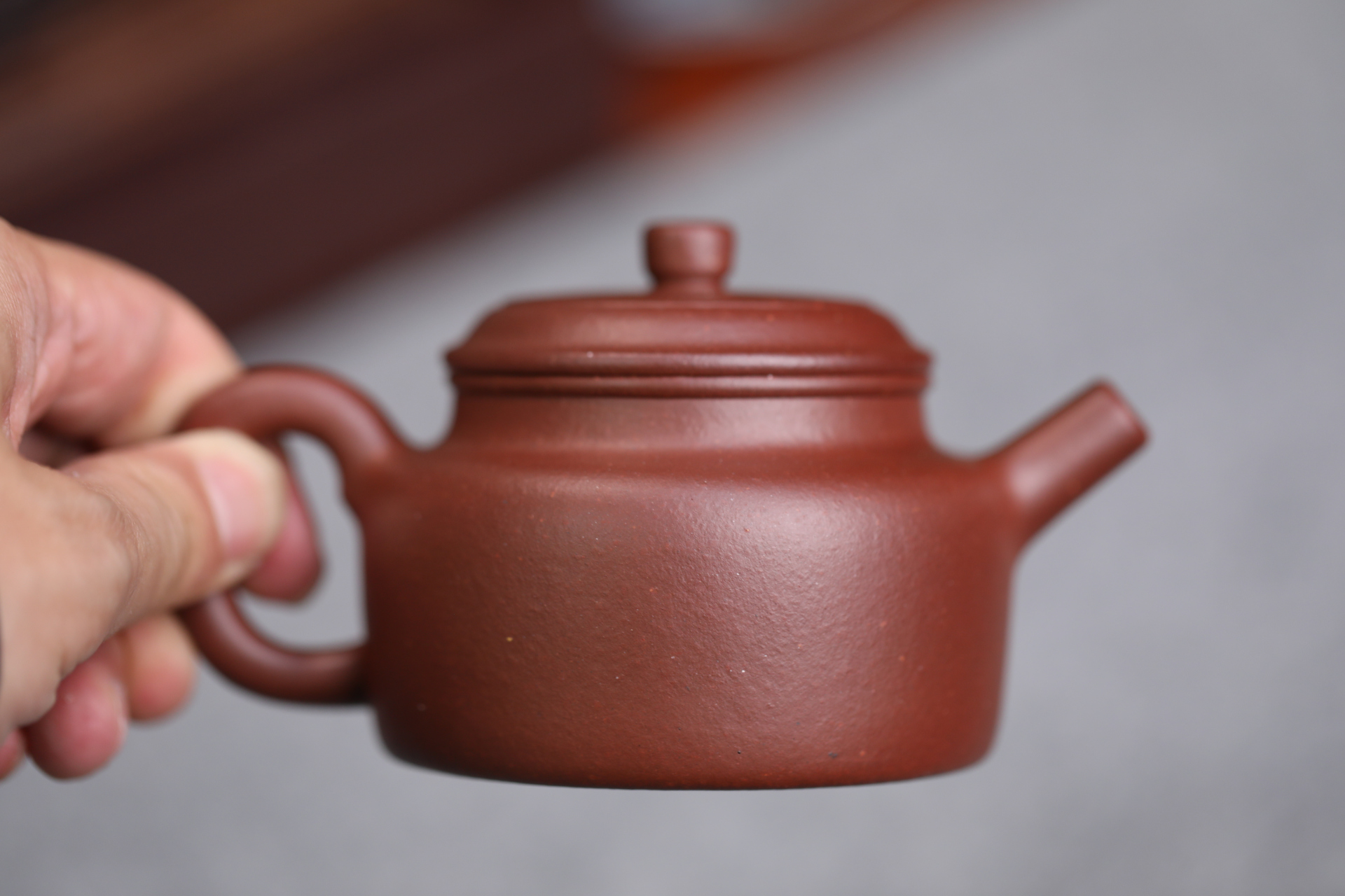 王茂紫砂  黄龙山四号井底槽清  古法手工练泥 全手工大亨德钟壶