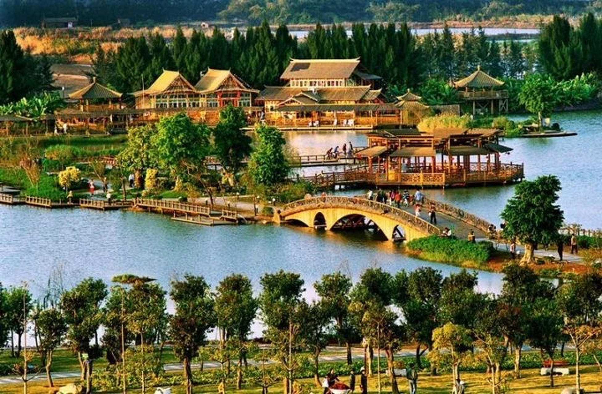 深圳市宝安区沙井海上田园,风景优美空气清新,简直就是一种享受.