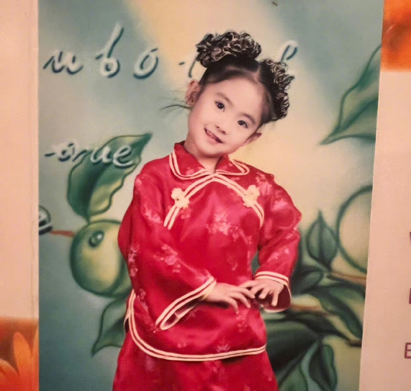 邢菲童年照,从小美到大