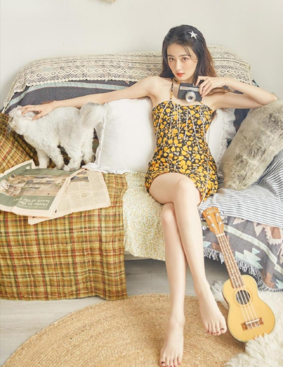 徐璐的腿又白又直