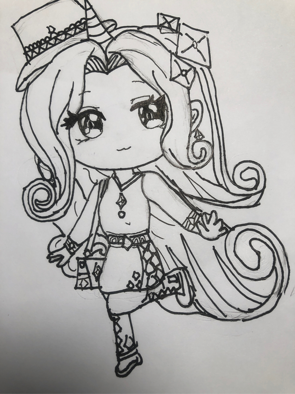 少女爱手绘:迷你世界珍奇简笔画草稿