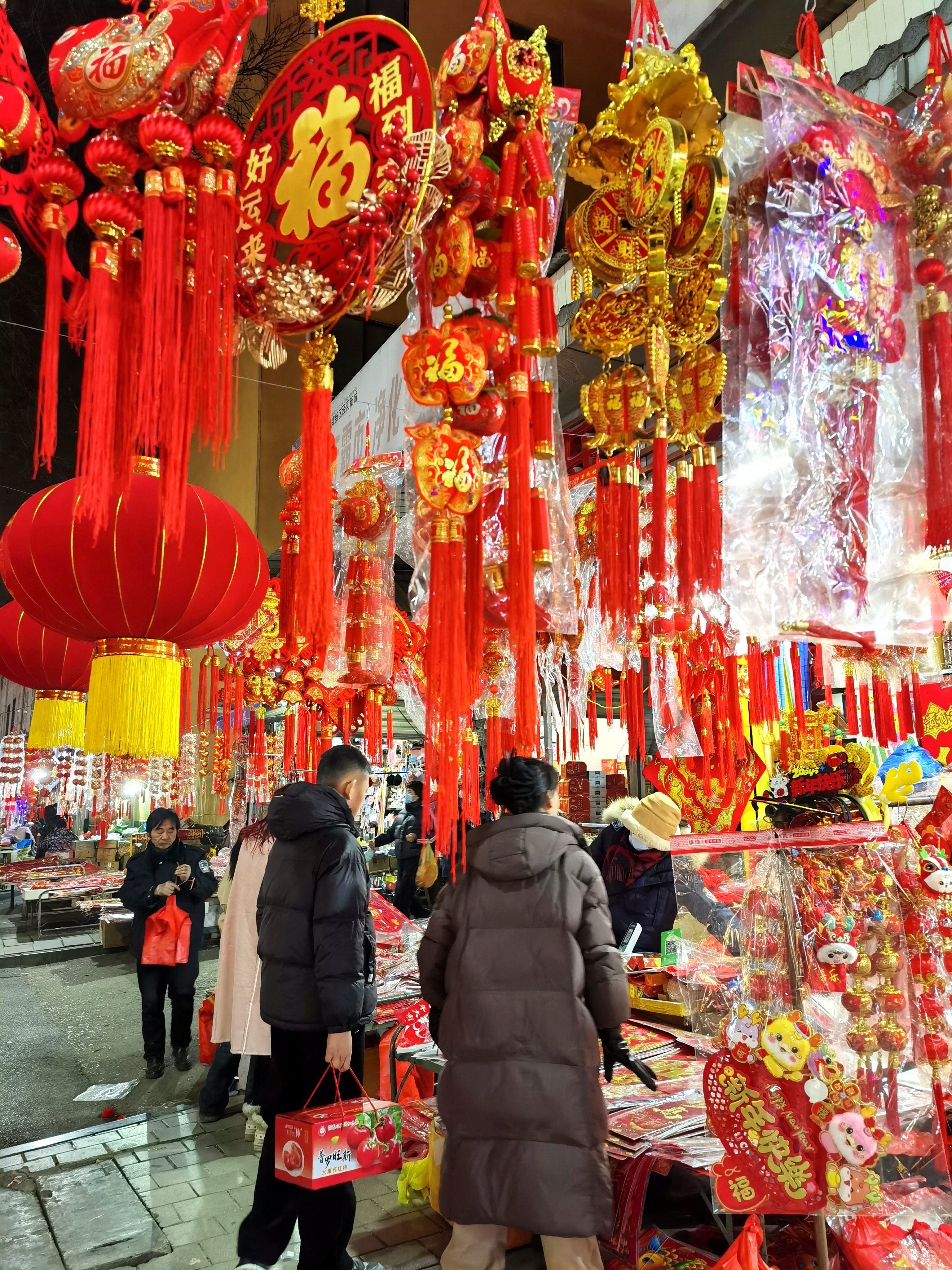 春节景象 街上图片