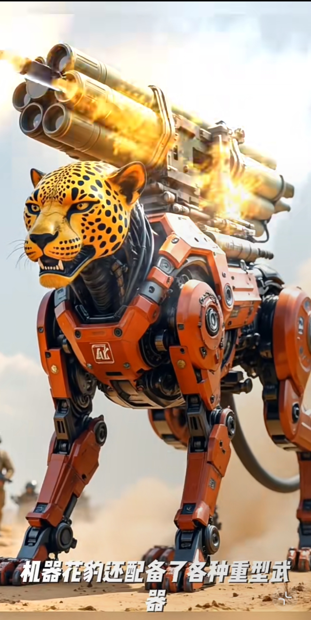 哇,这机械豹好酷,想象一下骑着它冲锋陷阵的感觉!
