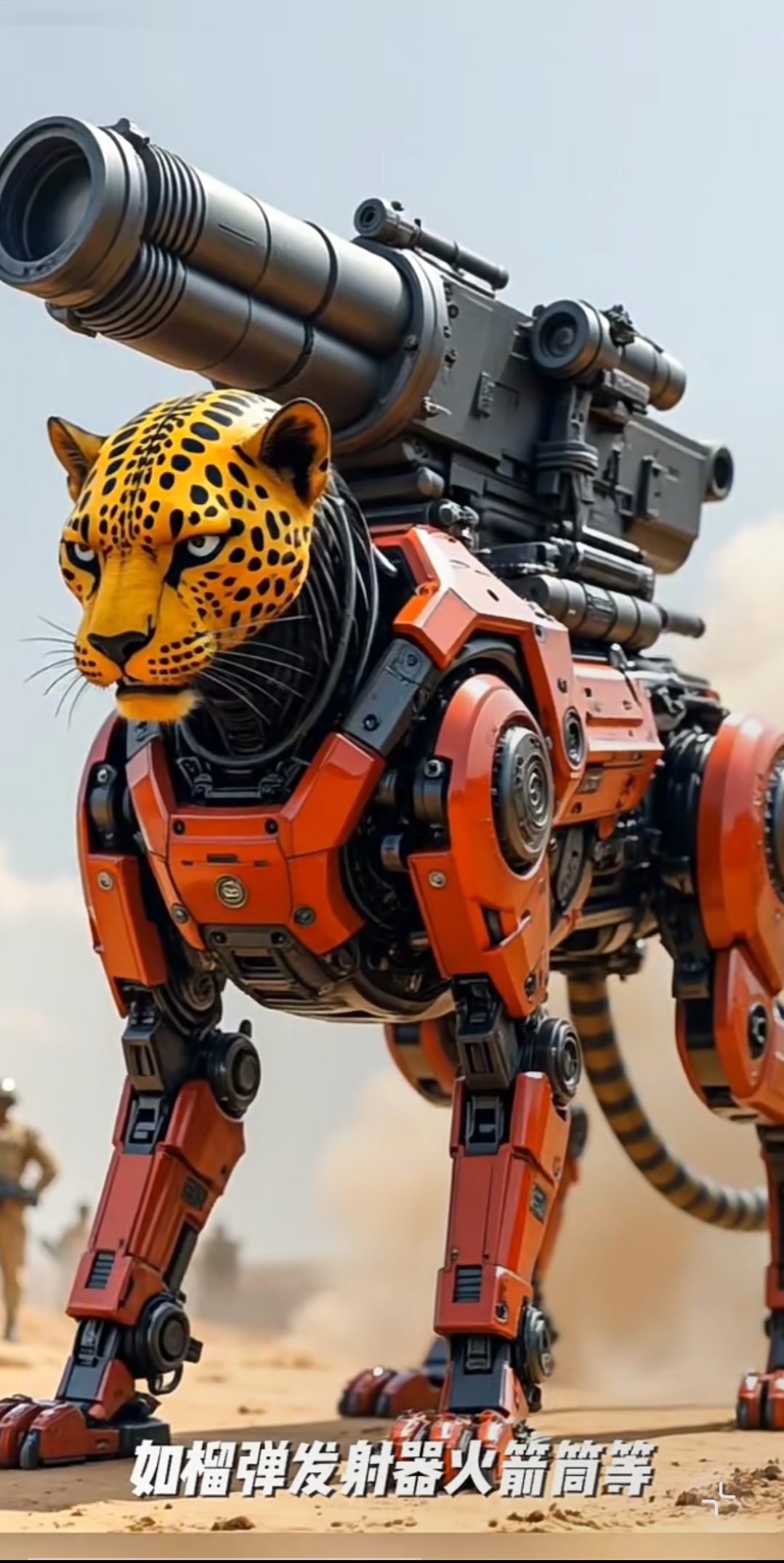 哇,这机械豹好酷,想象一下骑着它冲锋陷阵的感觉!
