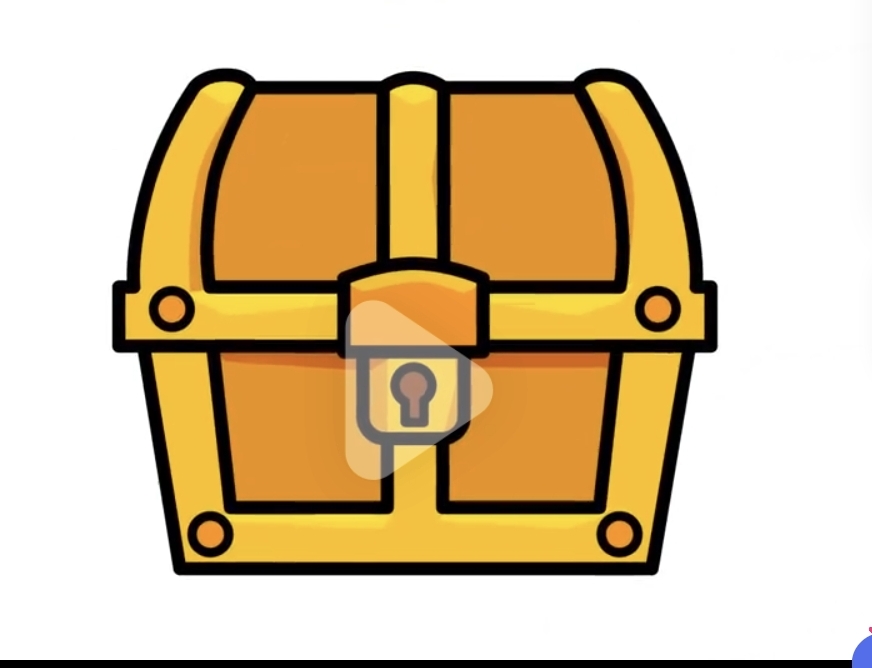 简笔画宝箱来啦[心]