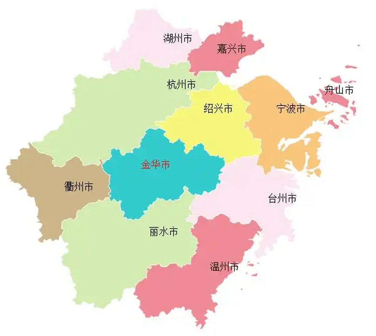 查看浙江省地图图片