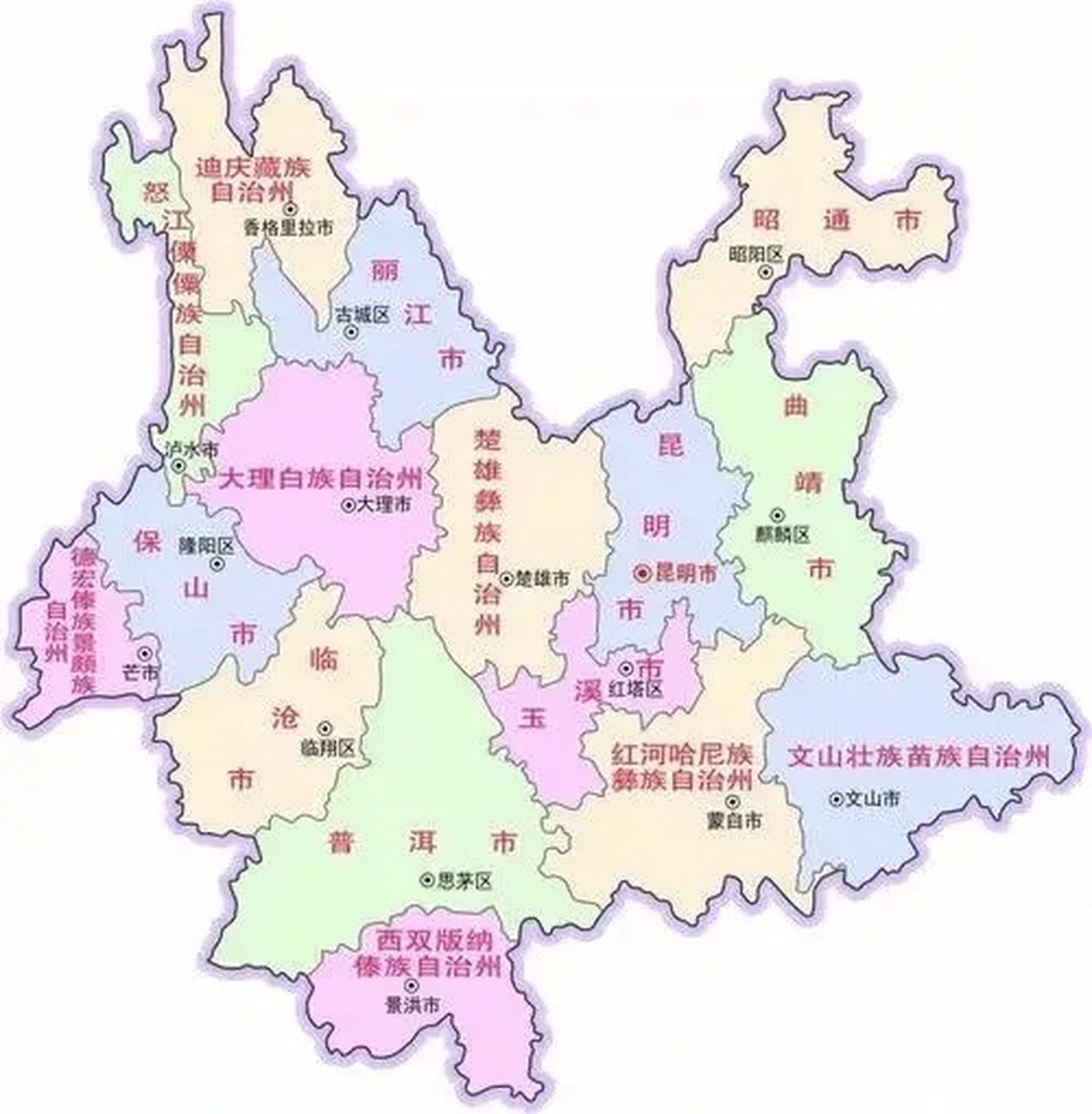 云南省行政区划遐想: 一,楚雄直接把自治州撤掉,从楚雄市和南华县划出