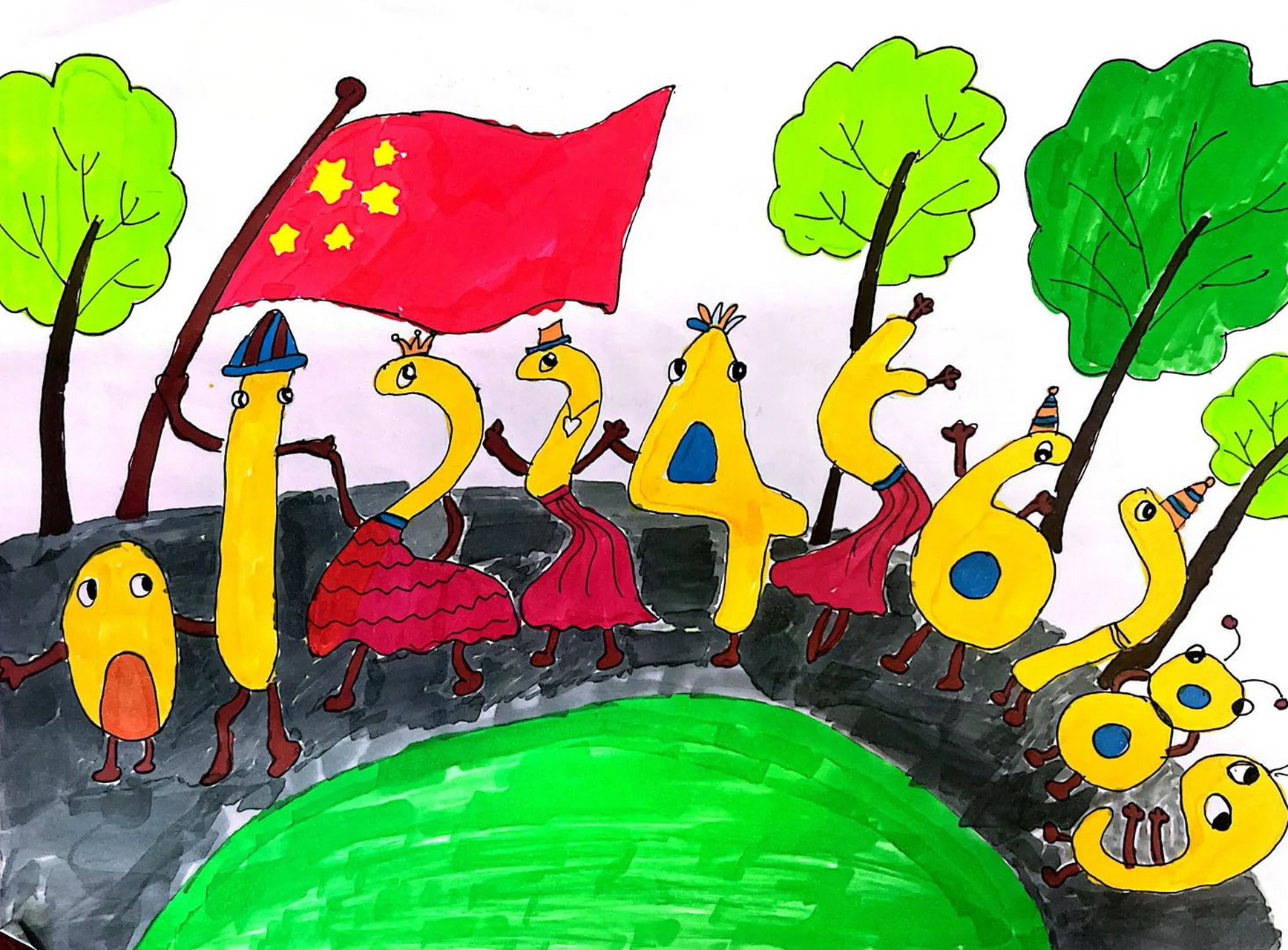 数字创意画合集4 你会用数字画画吗?你会?那你好厉害啊! #绘画