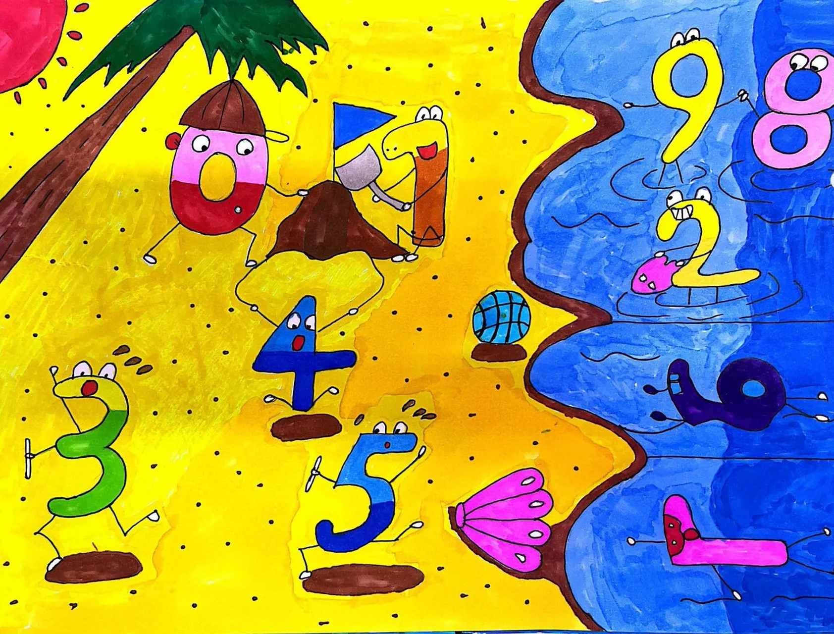 数字创意画合集2 我的作业做完了,你的呢? #绘画