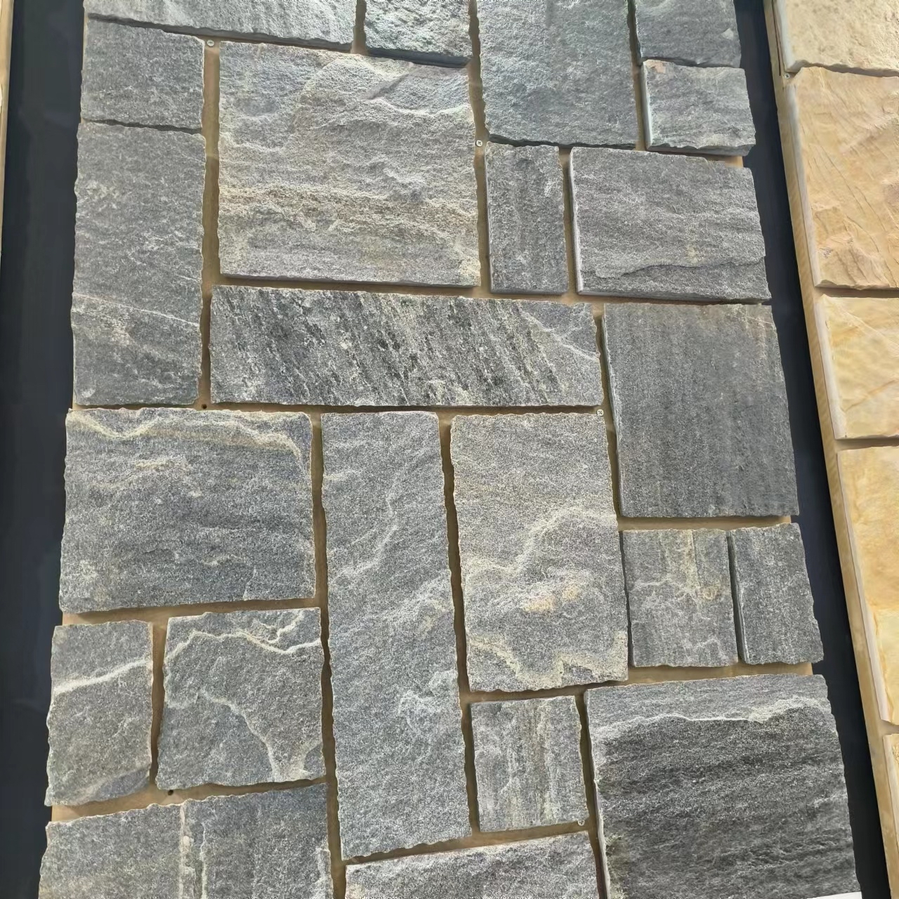 碎拼石文化石外墙砖园林地铺石材#文化石外墙砖# #文化石# 天然石板