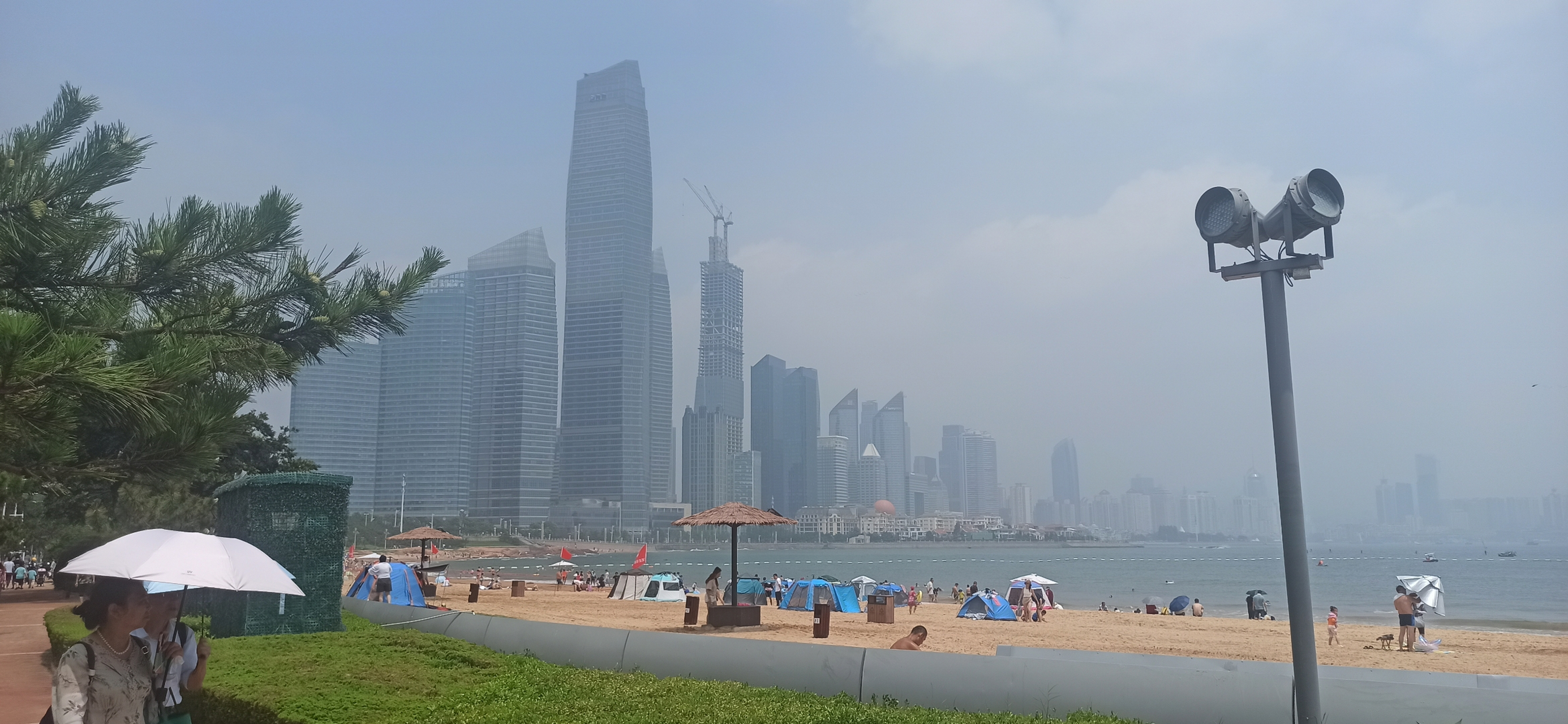 最美周边游#青岛最美的海水浴场,青岛第三海水浴场,最少我认为它是