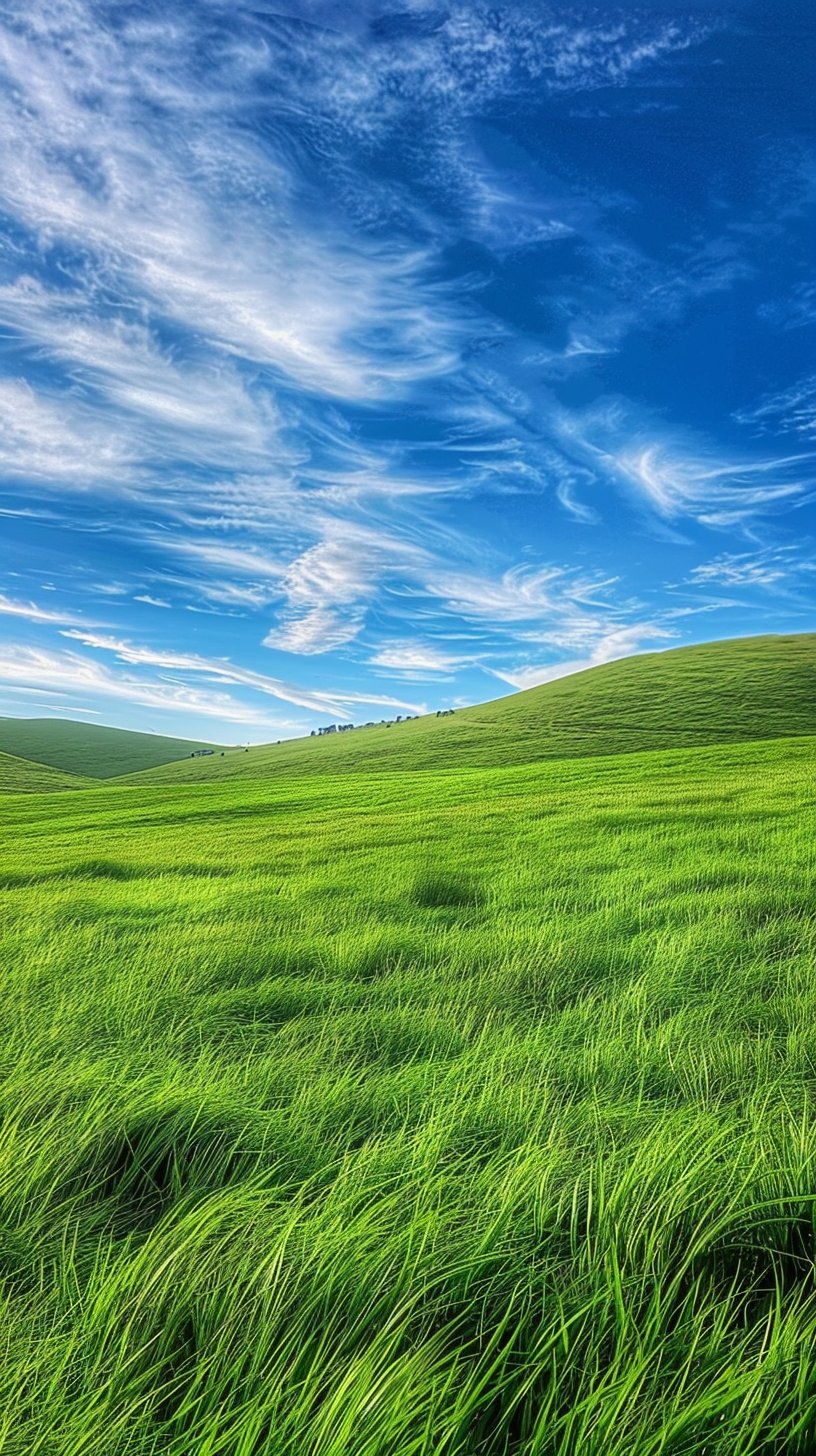 美丽草原风景手机壁纸图片