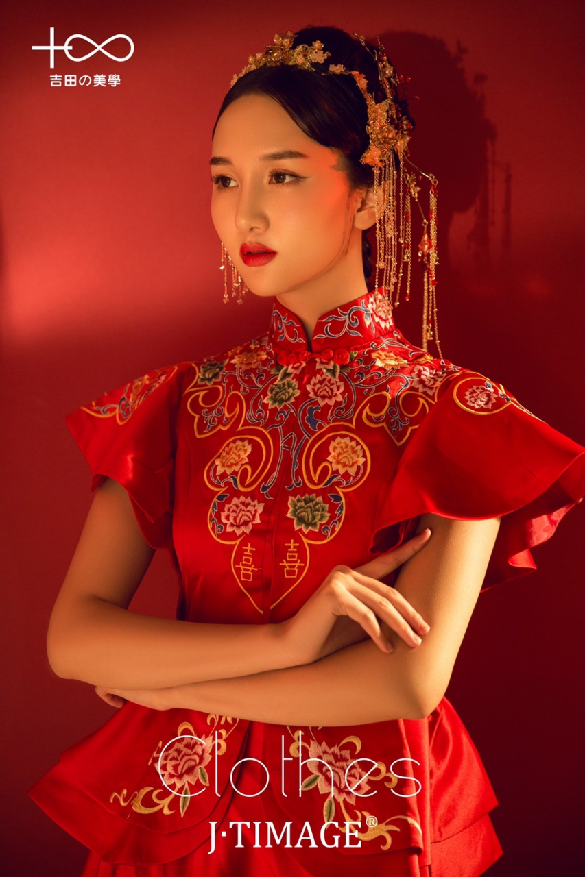 吉田美学&中式造型  东方美人爱红妆,轻点朱颜,落红妆.