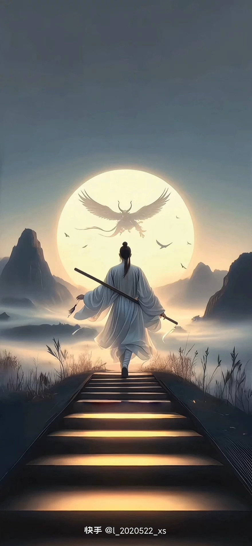 月下武者,剑走天涯.