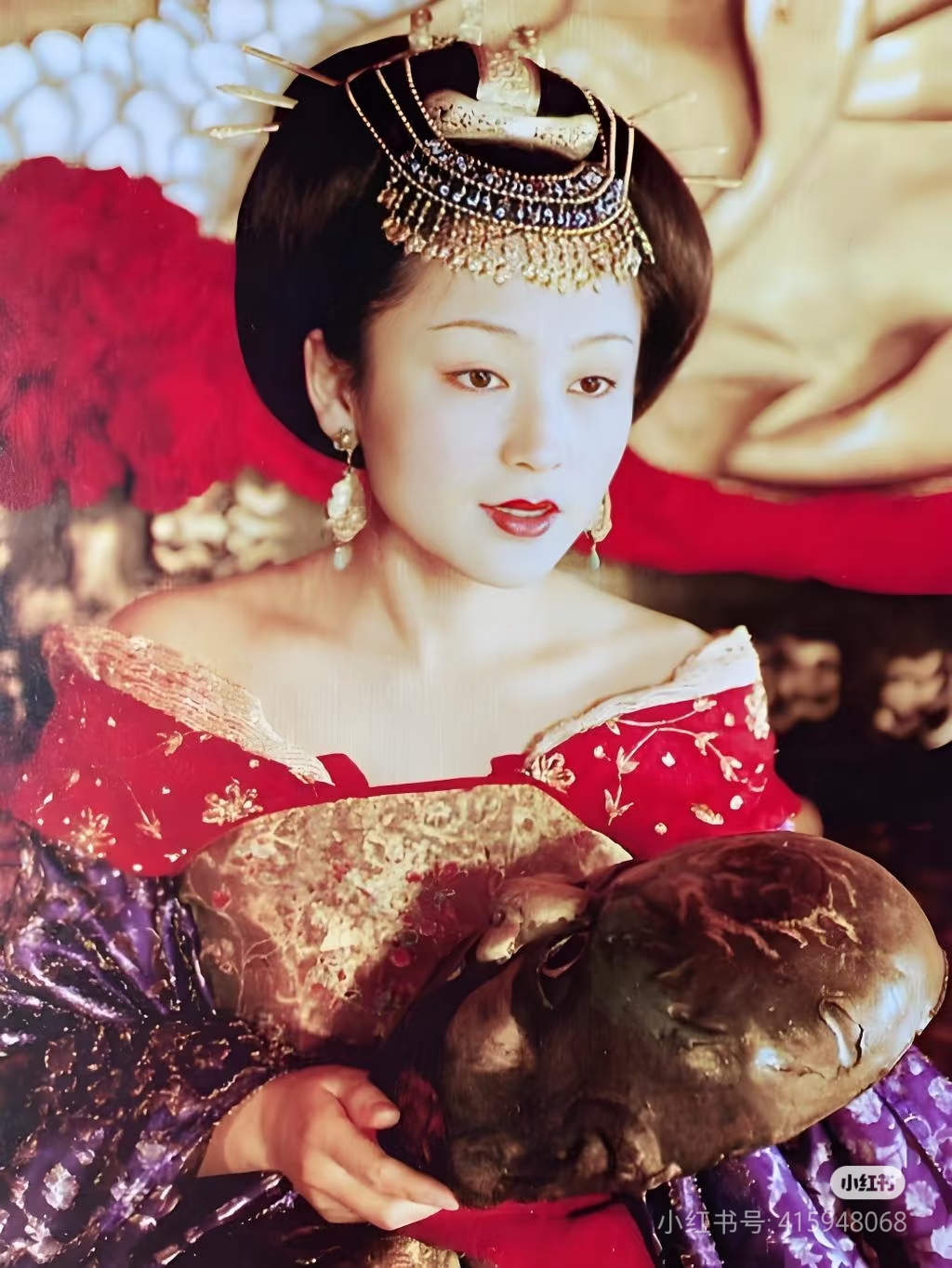 陈红《大明宫词》太平公主,雍容华贵的造型,#拍拍身边事# 这身古装真