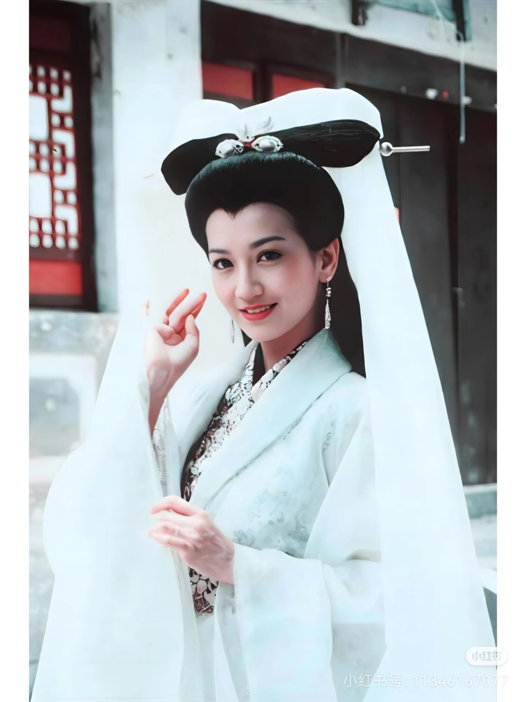 赵雅芝扮演的绝美佳人白娘子,温婉一笑,古典韵味十足,不愧是东方古典