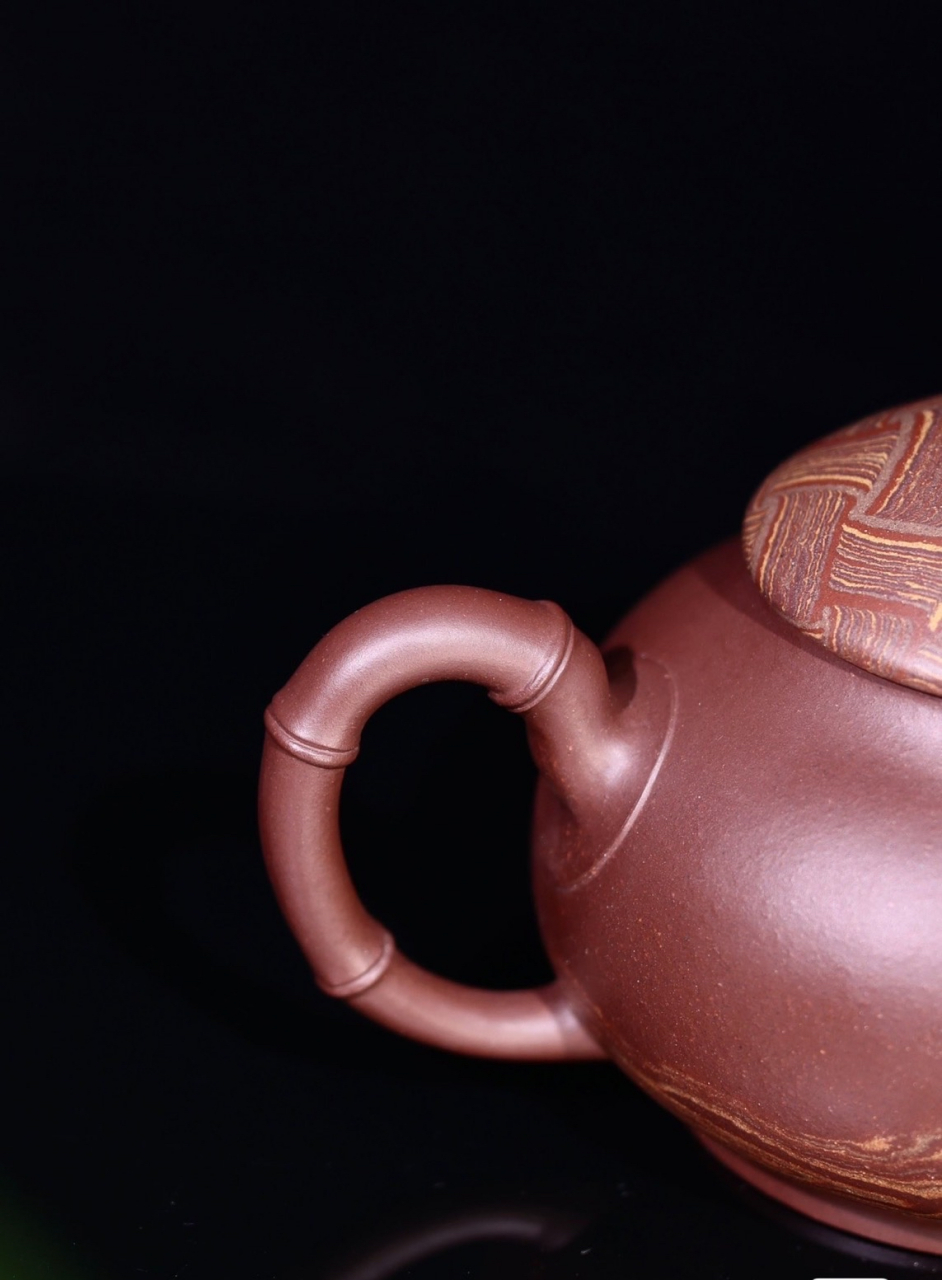 正高工周伯娟全手工绞泥一江秋壶#紫砂壶