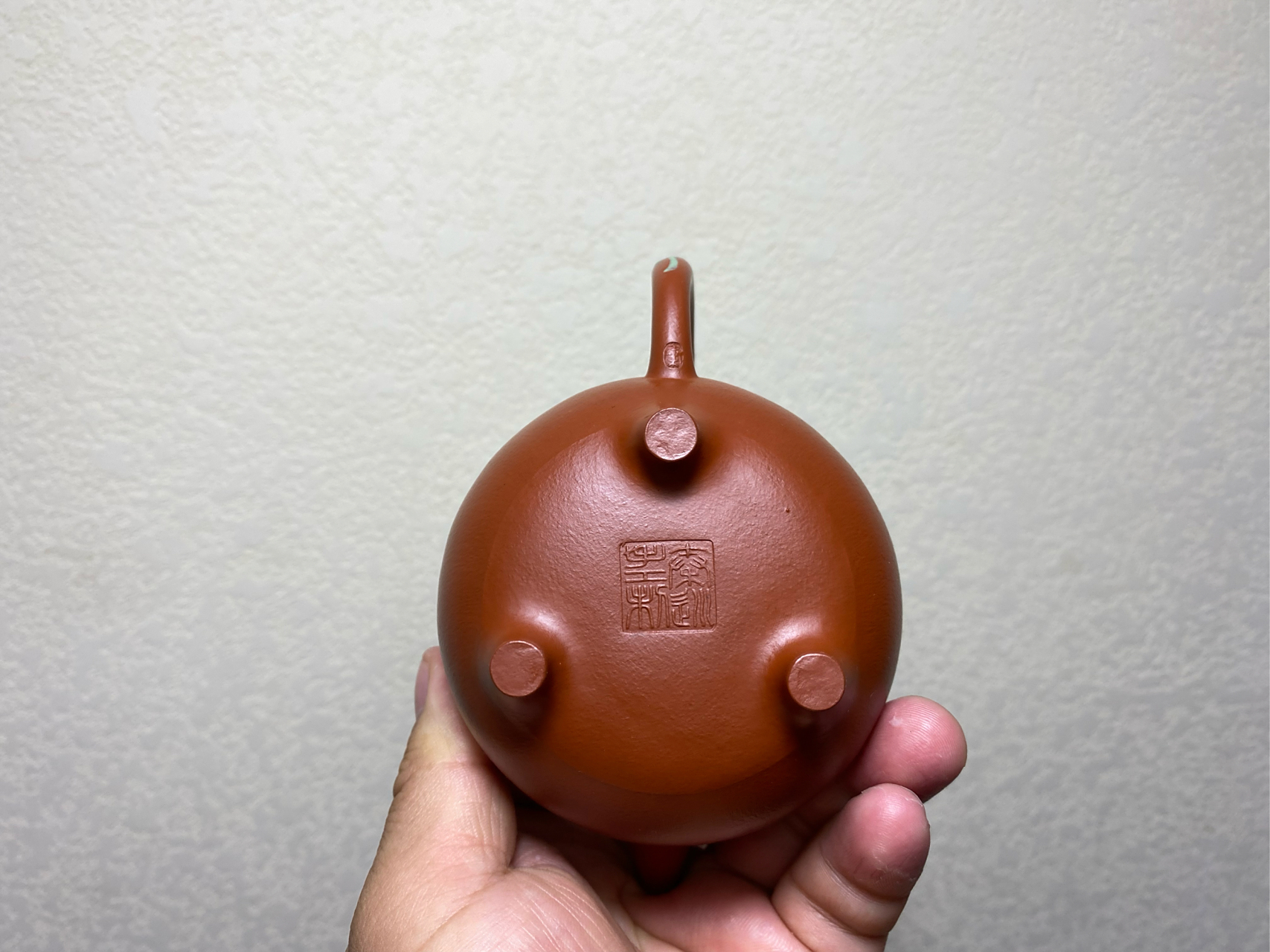 朱泥界秦巡老师全手工朱泥小品壶 珐琅彩与紫砂的完美结合#紫砂壶