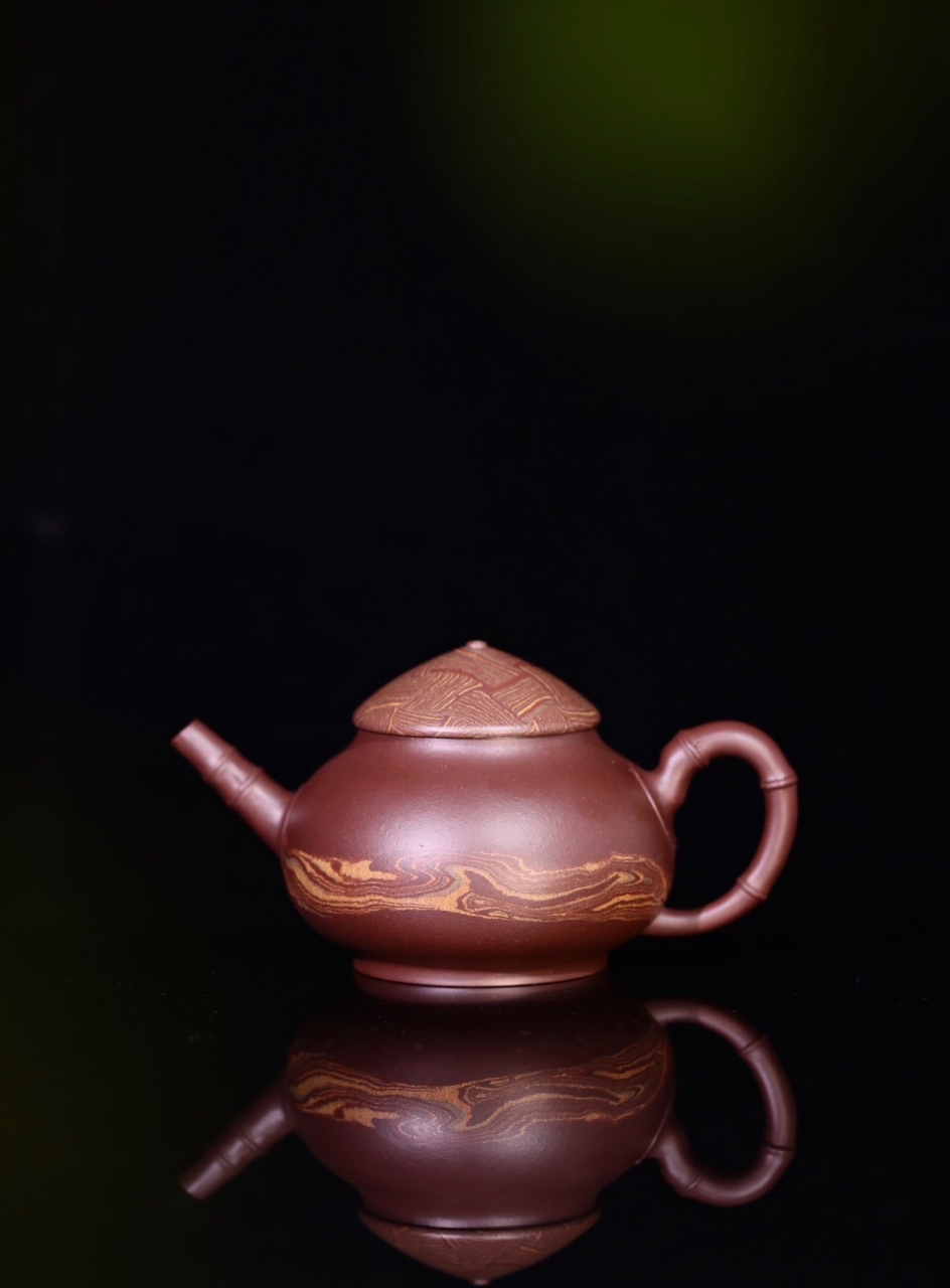 正高工周伯娟全手工绞泥一江秋壶#紫砂壶