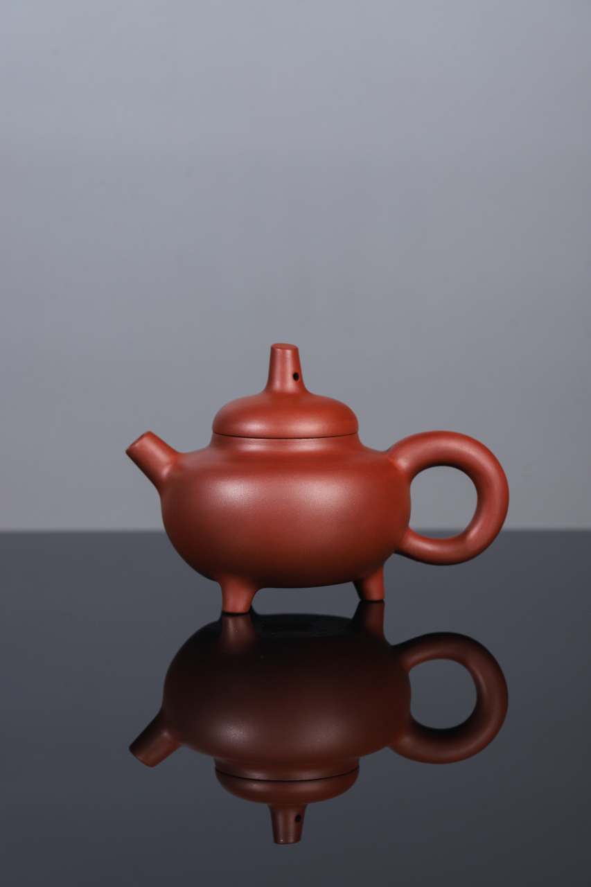 新晋省大师王福君代表作61大成壶 家藏80红泥,200cc#乐享周末分享吧