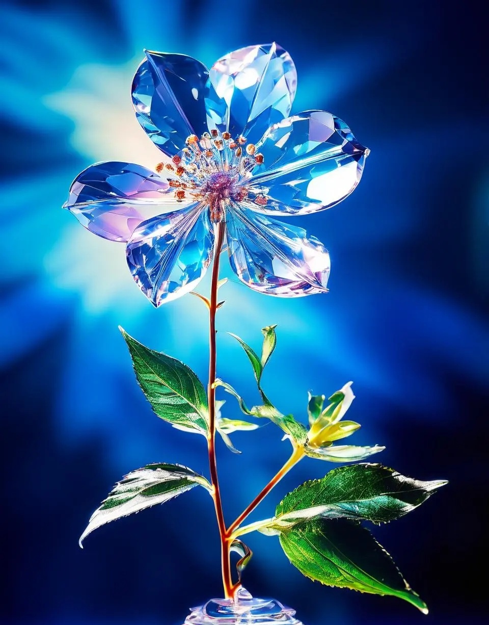 哇,这水晶花美翻了!