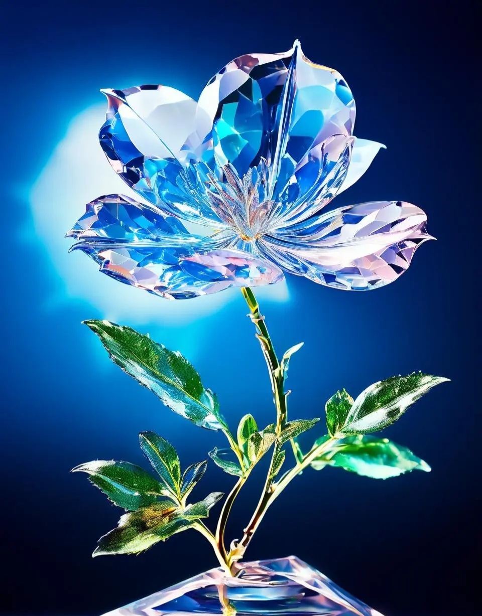 哇,这水晶花美翻了!