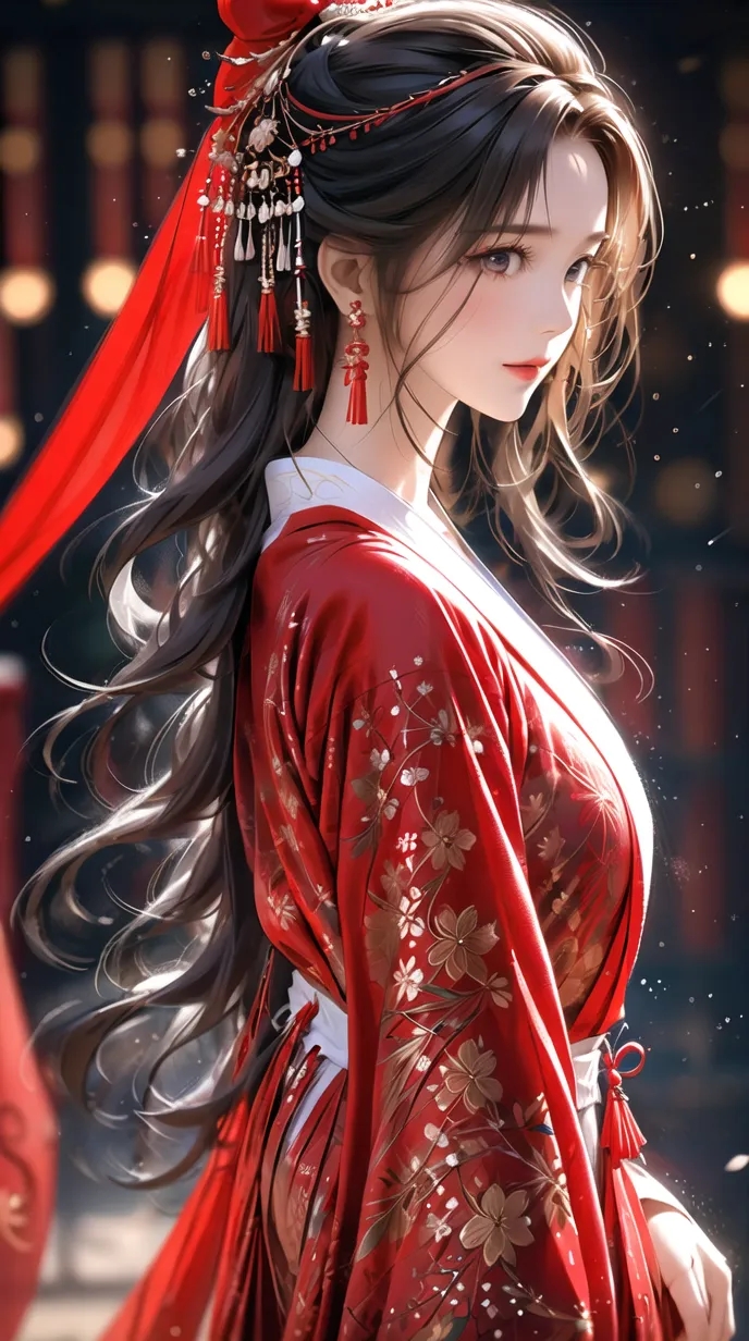 古韵流转,红衣翩翩如蝶舞, 我在闲庭信步,感受岁月静好