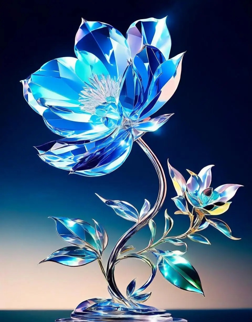 哇,这水晶花美翻了!