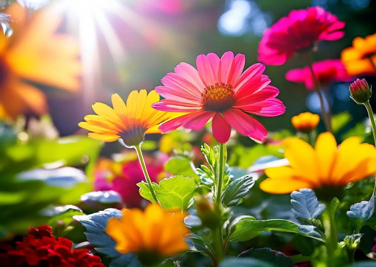 今日阳光正好,漫步于花丛间,心情也随之绽放.